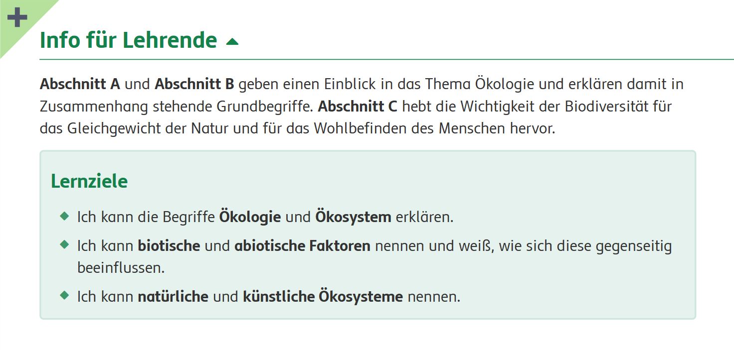 Beispiel für die Lernziele