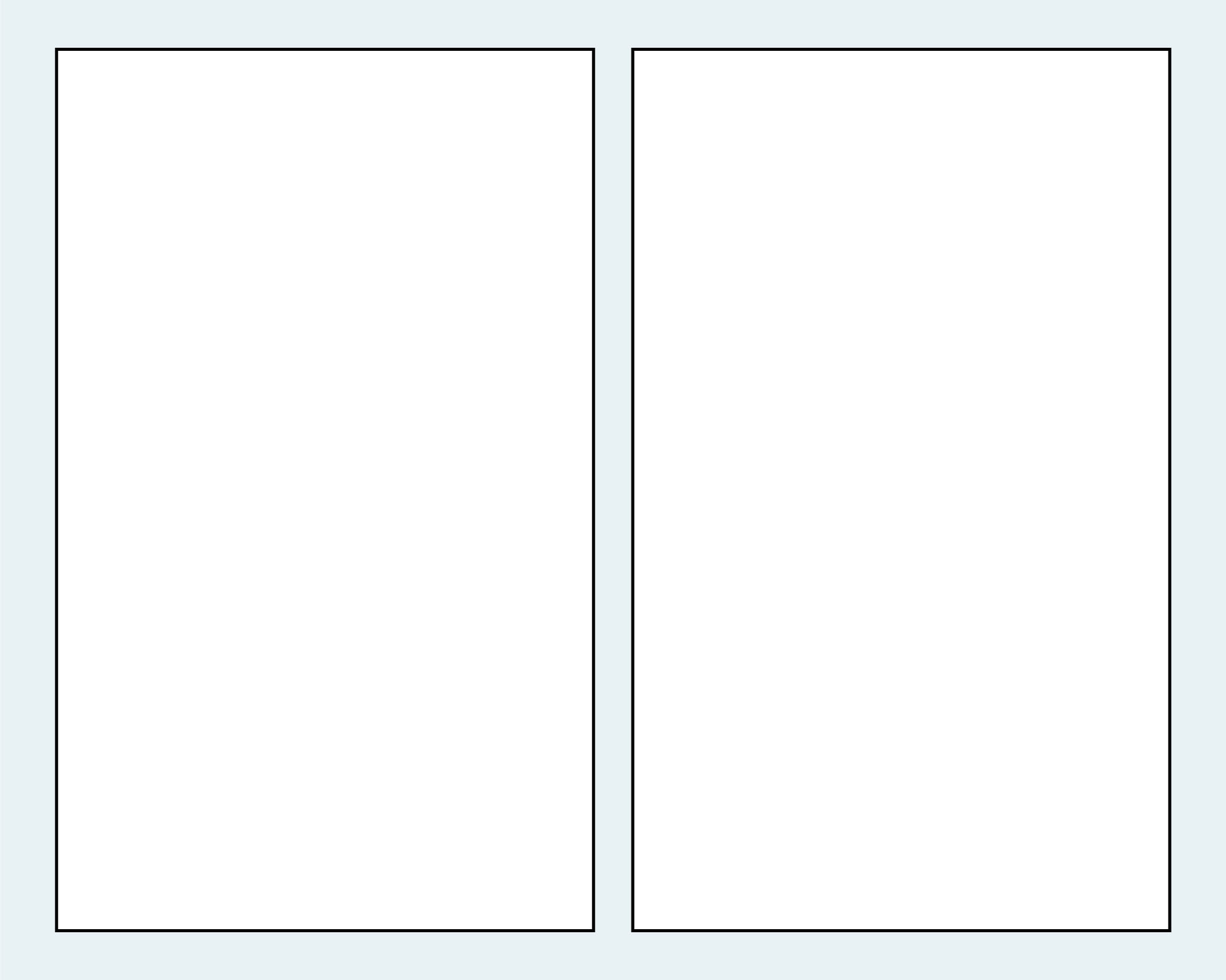 Comic Panels im Hochformat